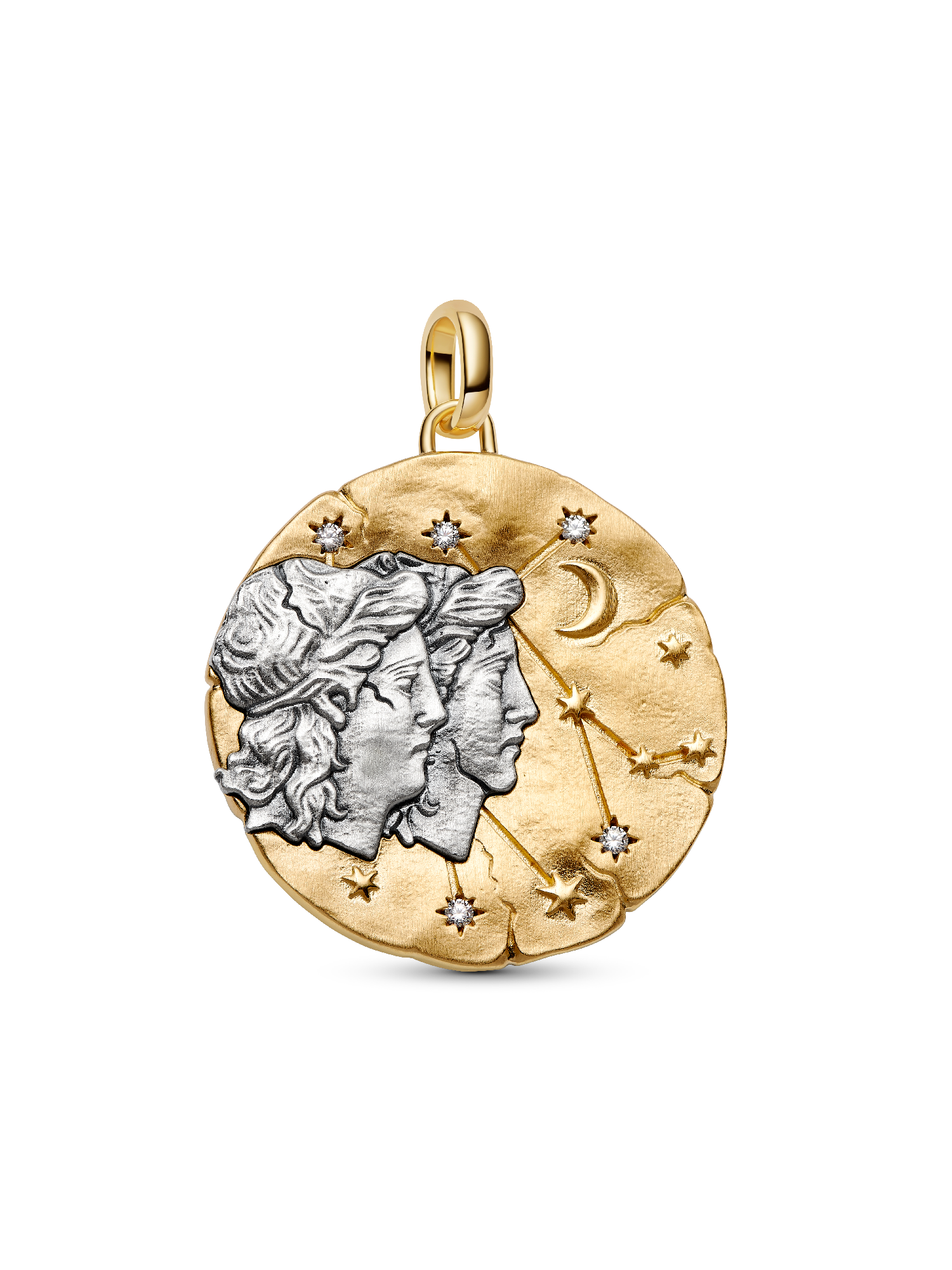 Gemini Zodiac Oversized Talisman Charm