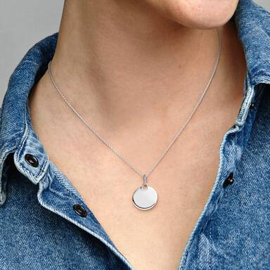 Peach PRC Mushroom Engraved Pendant