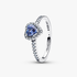 December Crystal Birthstone Sparkling Elevated Heart Ring December Crystal Birthstone Sparkling Elevated Heart Ring