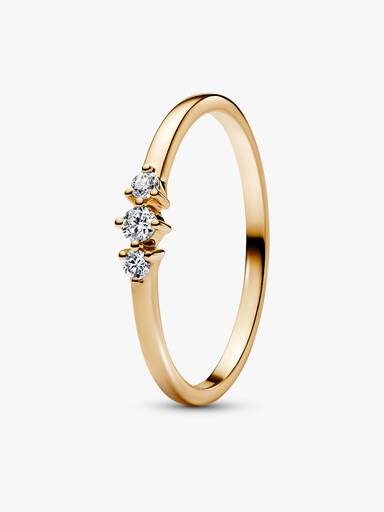 Pandora Era Lab-Grown Diamond Triple Stone Ring
