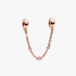 Triple Clear Stone Safety Chain Triple Clear Stone Safety Chain