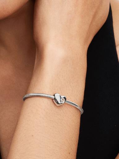 Engravable April Crystal Birthstone Heart Charm