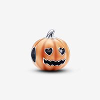 Glow-in-the-dark Spooky Pumpkin Charm | Sterling silver | Pandora AU
