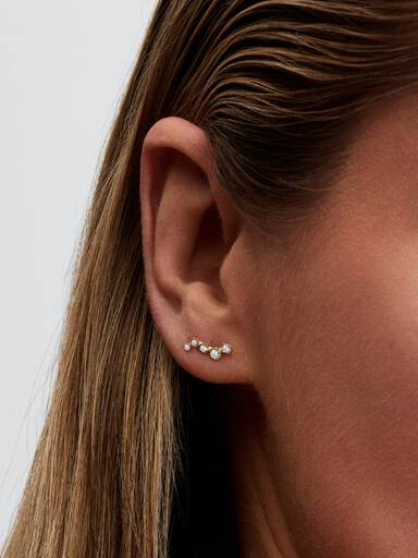 Pandora Era Lab-Grown Diamond Droplet Stud Earrings