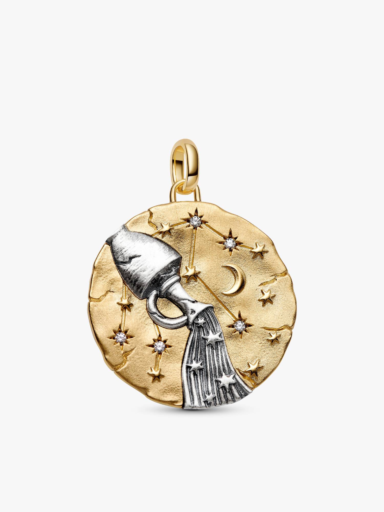 Aquarius Zodiac Oversized Talisman Charm