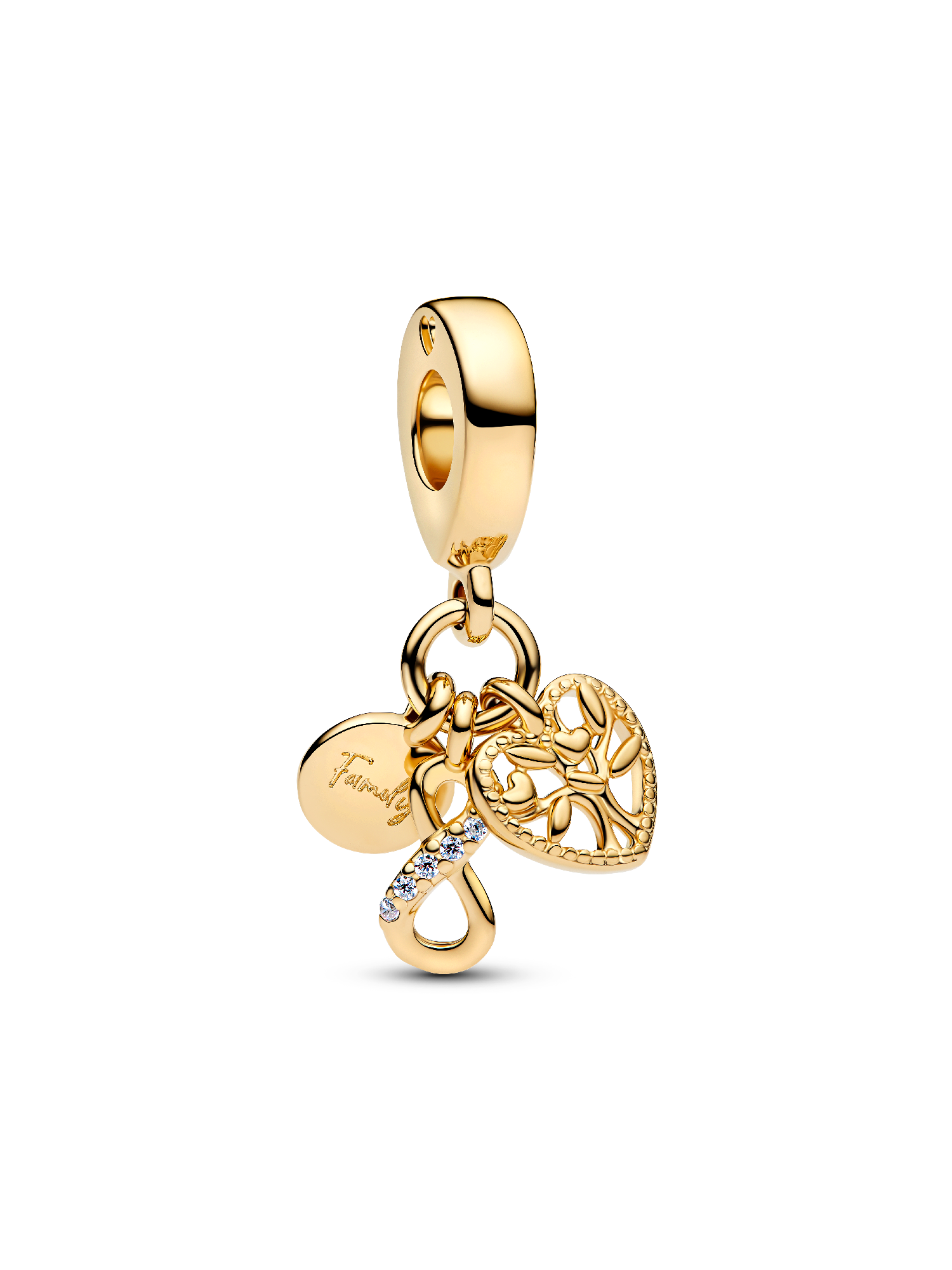 Family Infinity Triple Dangle Charm
