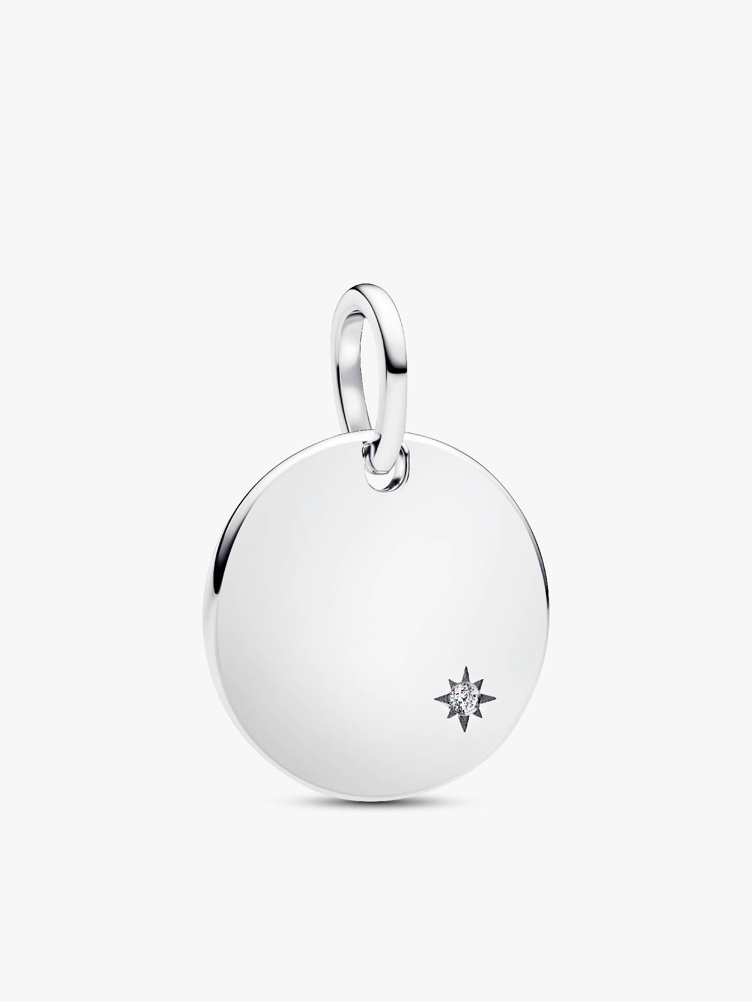 Engravable Lab-Grown Diamond Tag Pendant