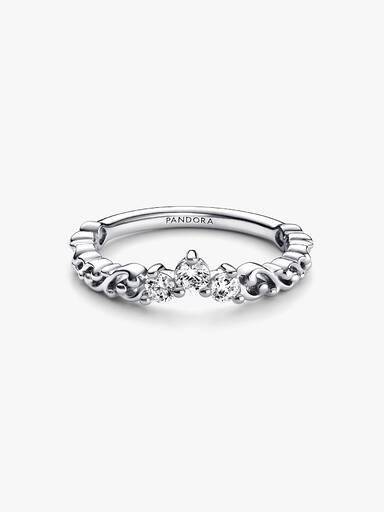 Regal Swirl Tiara Ring
