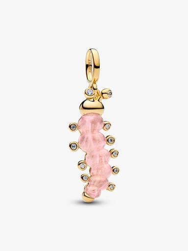 Pink Caterpillar Charm