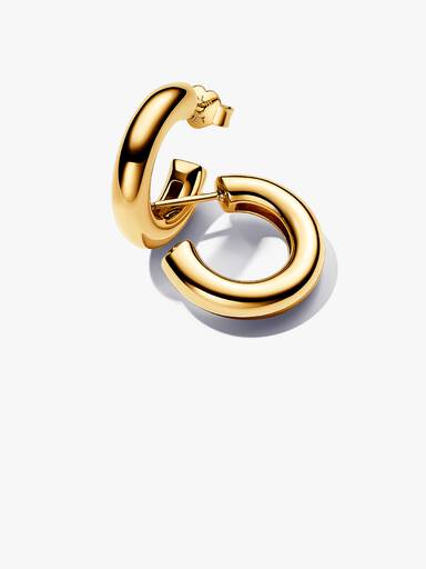 Round Open Hoop Earrings