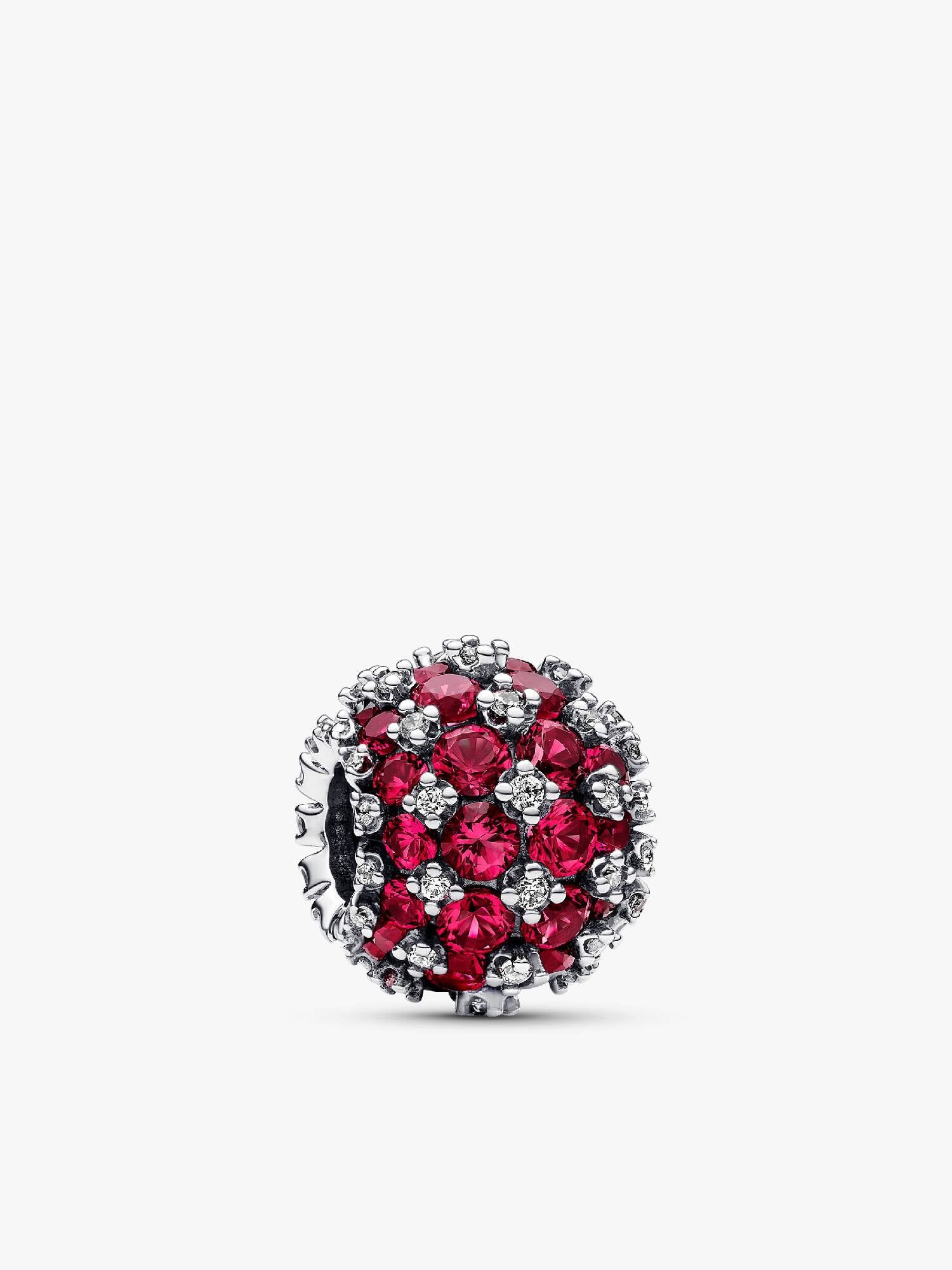 Sparkling Pavé Round Pink Charm