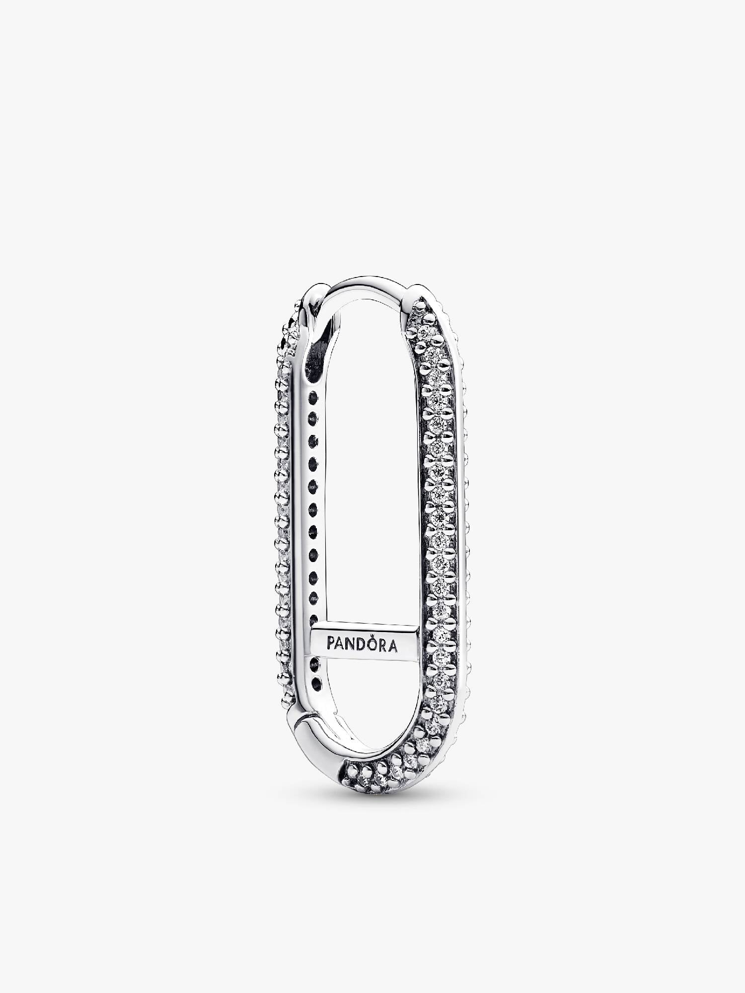 Extended Pavé Link Single Earring