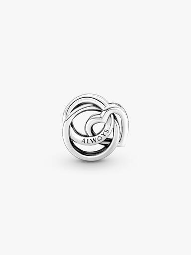 Family Always Encircled Heart Charm