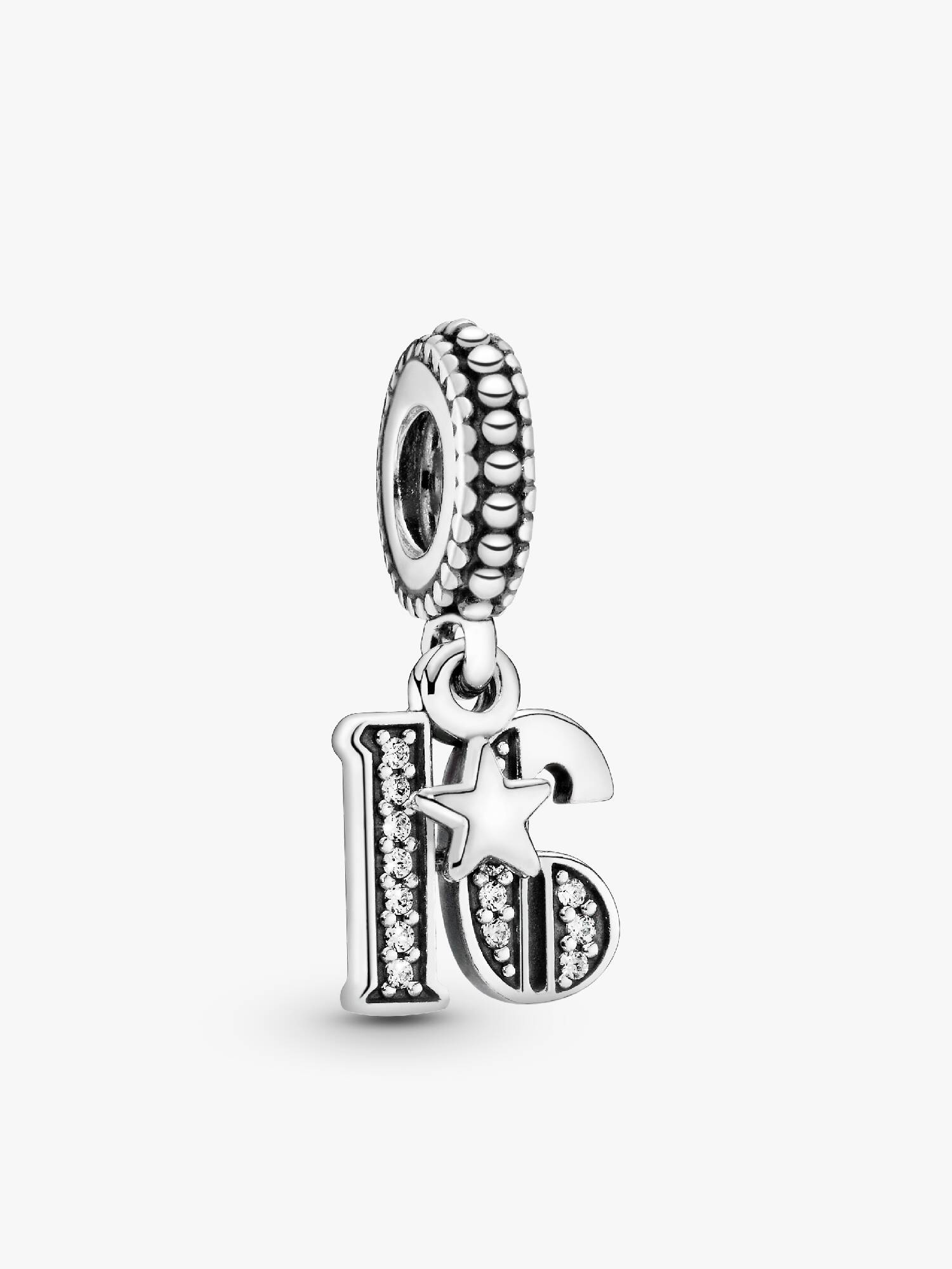Sterling Silver Sweet 16 Birthday Dangle Charm 