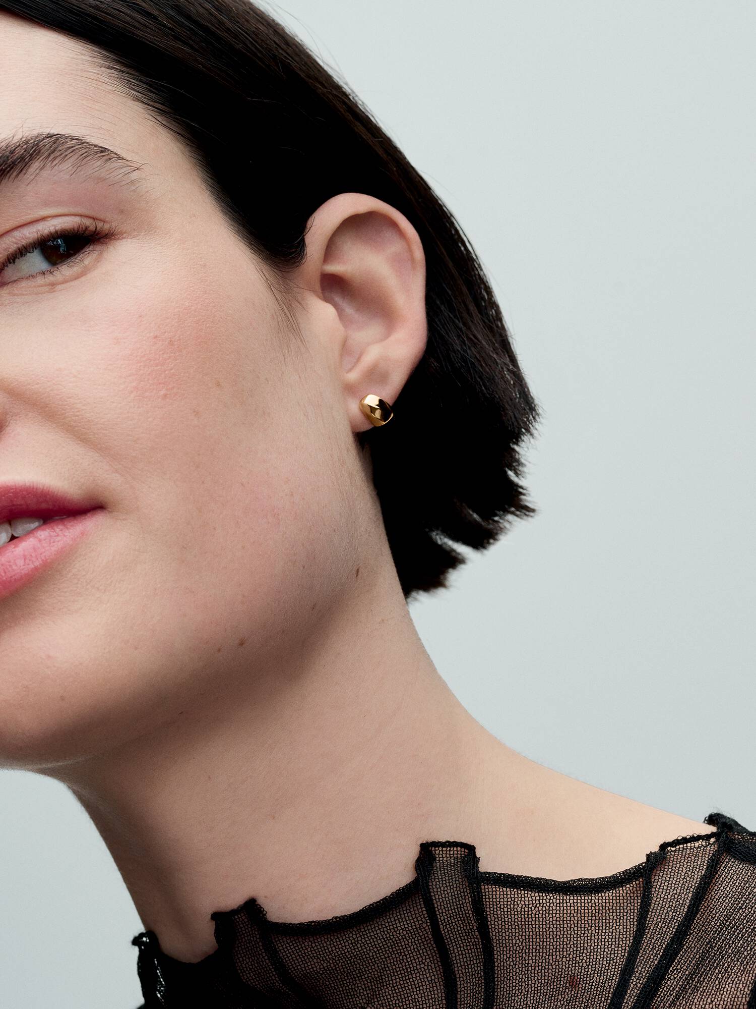 Organically Shaped Stud Earrings