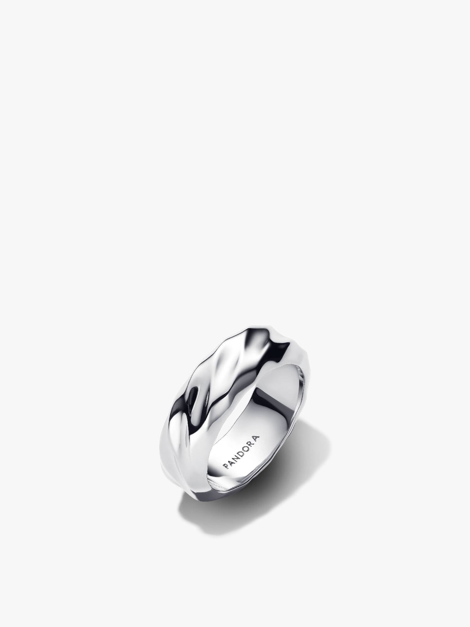 Rippled Wide Band Ring
