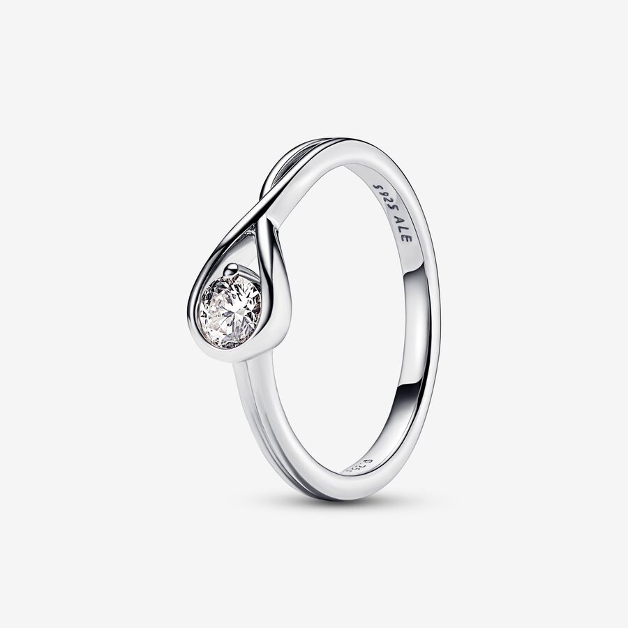 Pandora Infinite Sterling Silver Lab-grown Diamond Ring image number 0