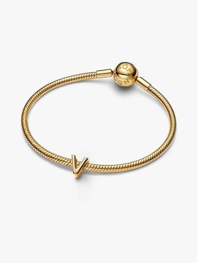 Letter V Alphabet Mini Charm