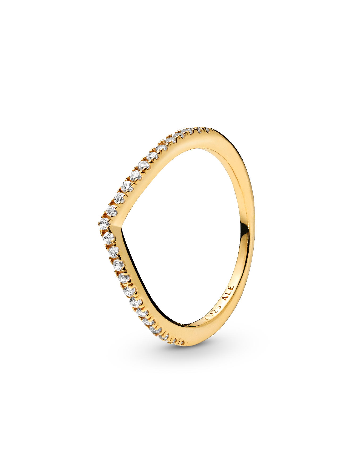 Sparkling Wishbone Ring