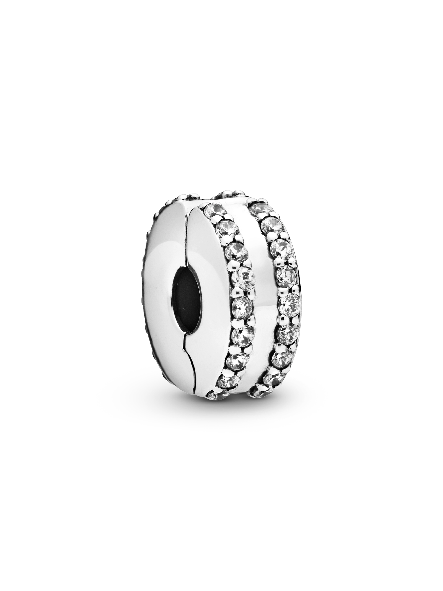 Double Lined Pavé Clip