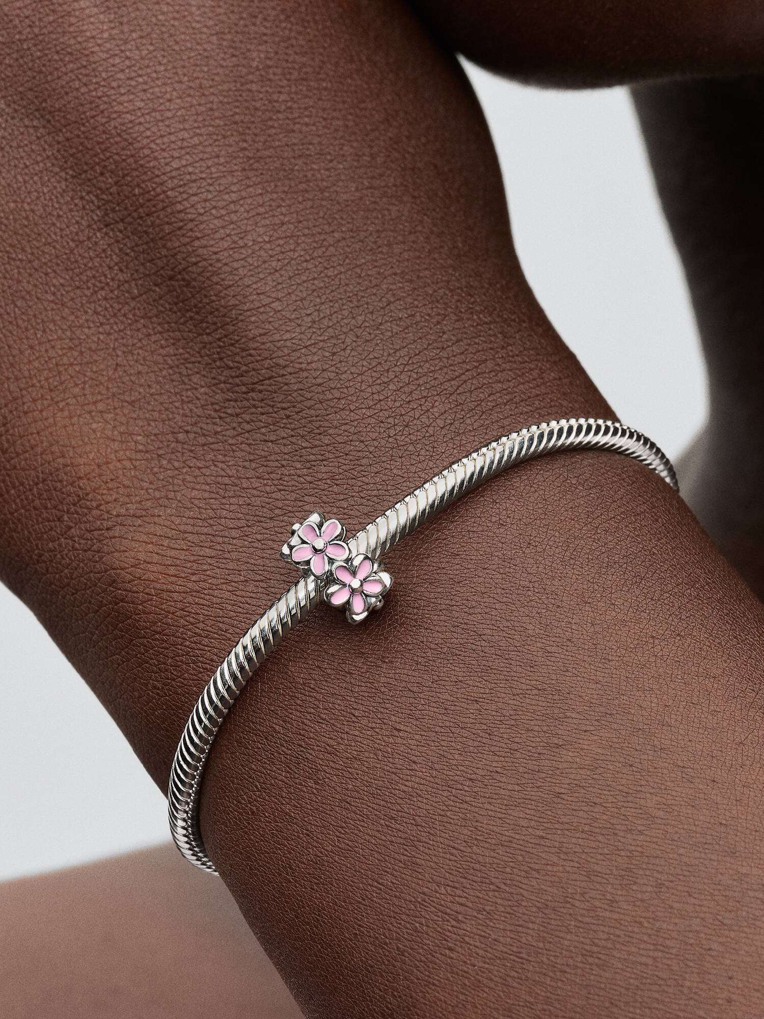 Pink Daisy Spacer Charm