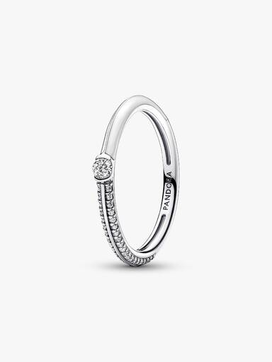 Pavé & White Dual Ring