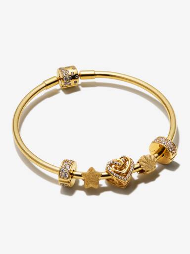 Celestial Moments Bangle Value Gold Plated Set