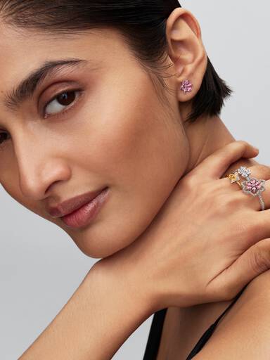 Sparkling Lucky Clover Splittable Ring