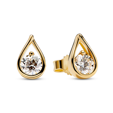 Pandora Infinite 14k Gold Lab-grown Diamond Earrings