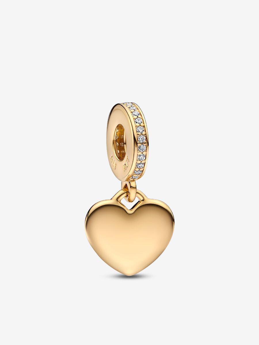 Engravable Heart Tag Dangle Charm