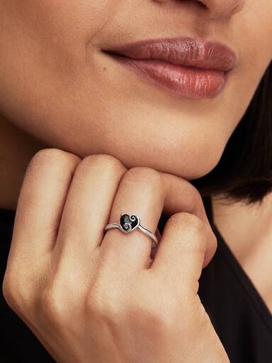 Disney The Nightmare Before Christmas Jack Black Heart Ring