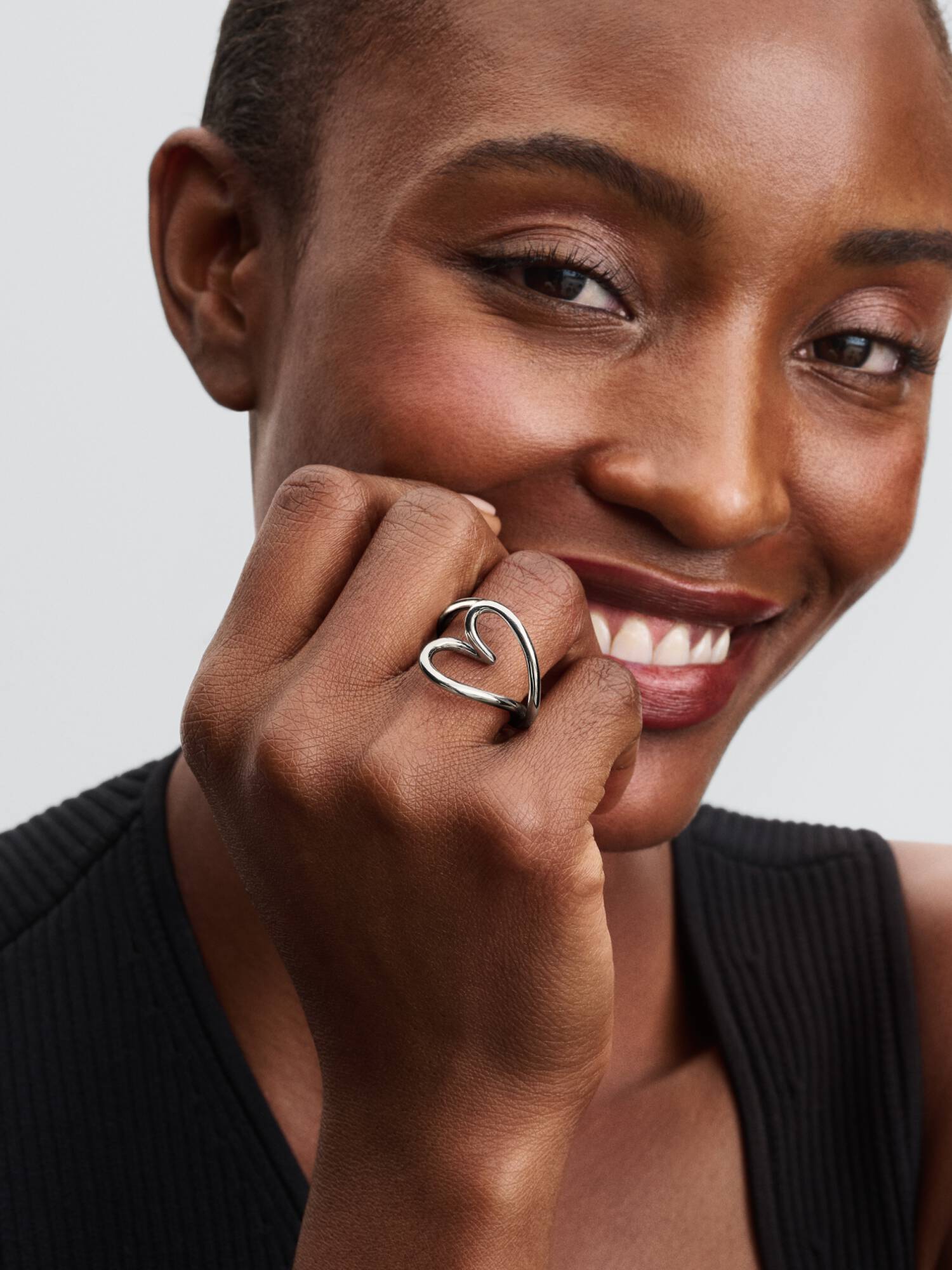 Organically Shaped Heart Ring