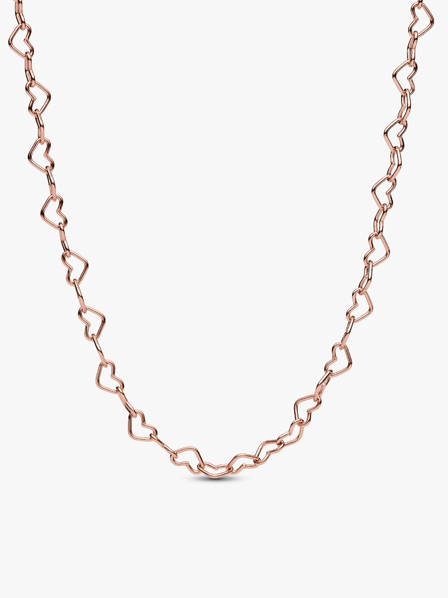 Heart 14k rose gold-plated collier