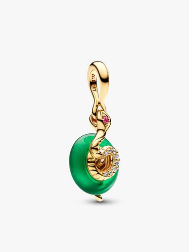 Lunar New Year Snake Dangle Charm and Bracelet Set
