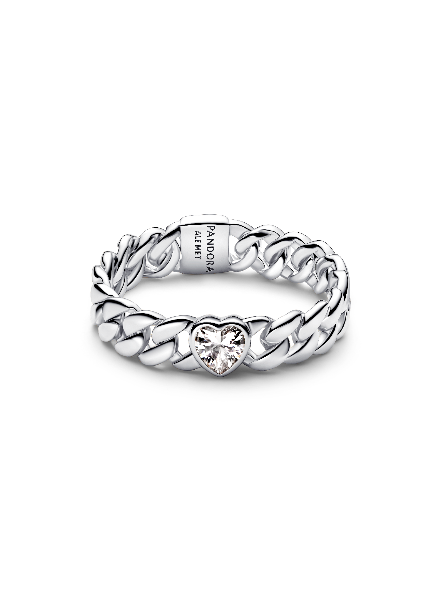 Heart Cuban Chain Ring
