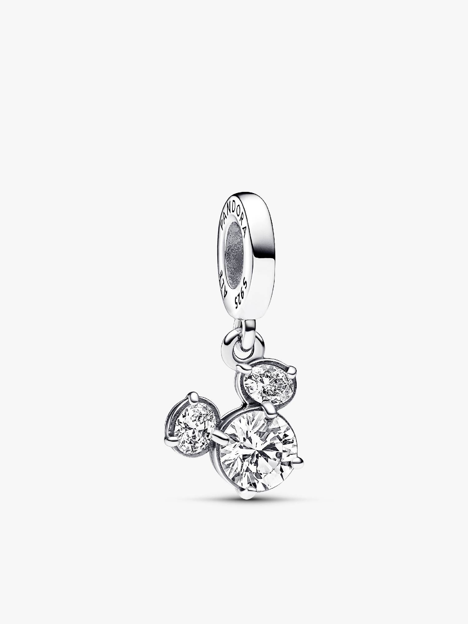 Disney Mickey Mouse Sparkling Head Silhouette Dangle Charm