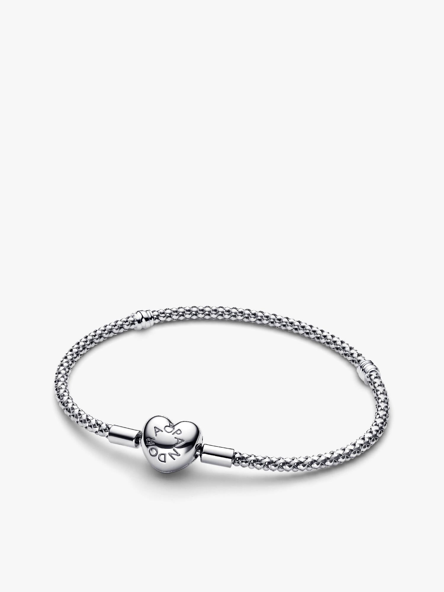 Heart Clasp Studded Chain Bracelet