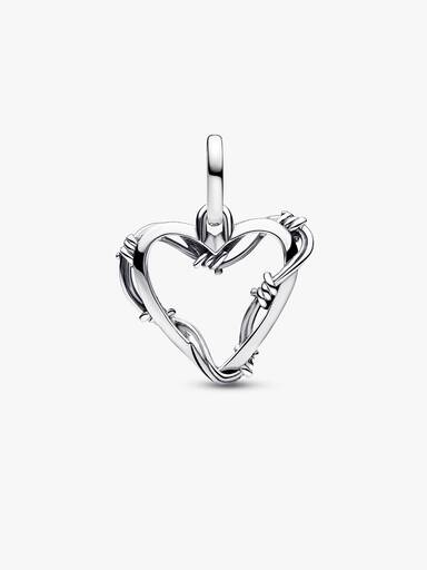 Wire Heart Medallion Charm