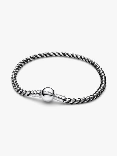 Black Cord Box Chain Bracelet