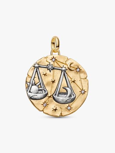 Libra Zodiac Oversized Talisman Charm
