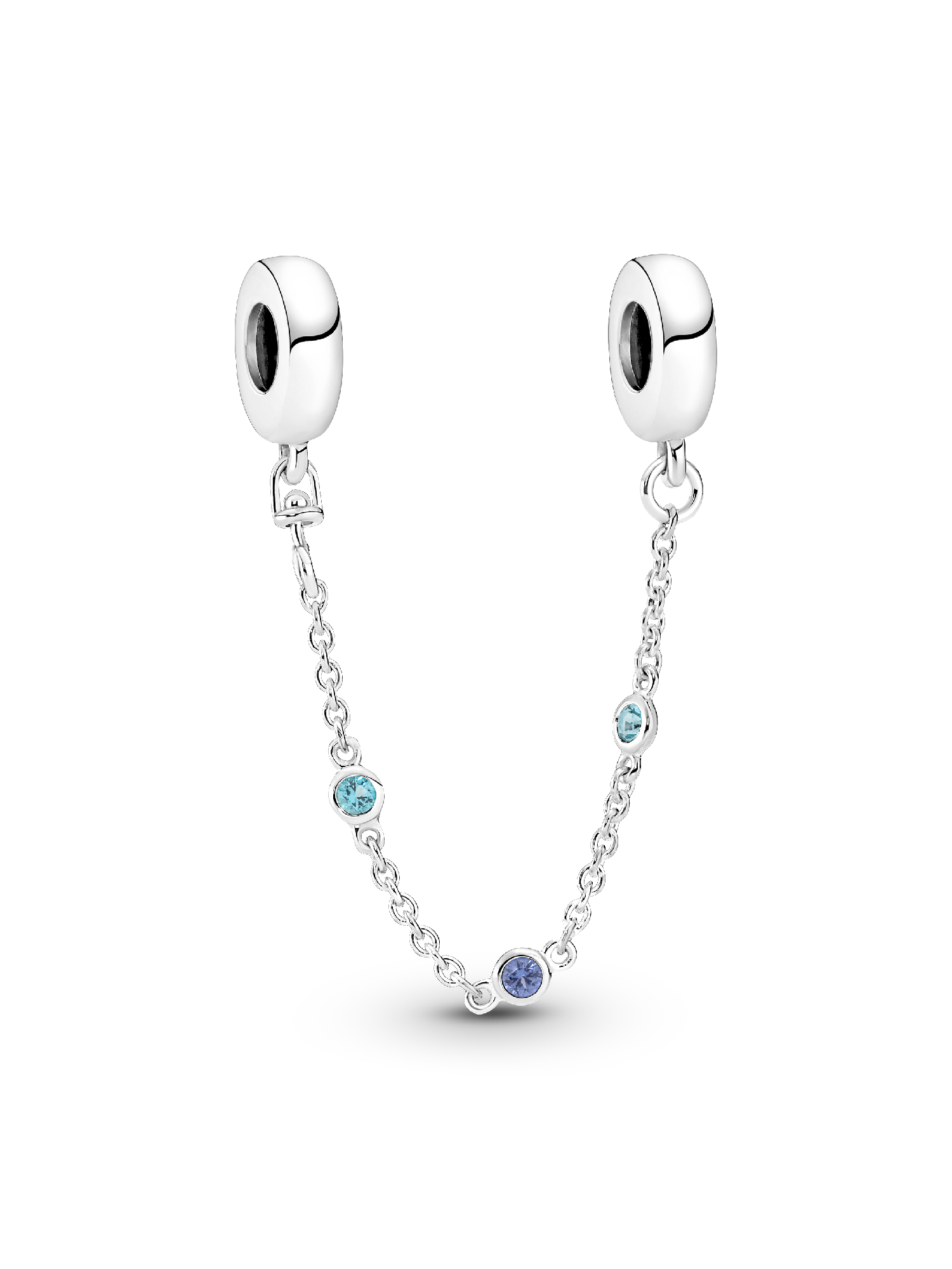Triple Blue Stone Safety Chain