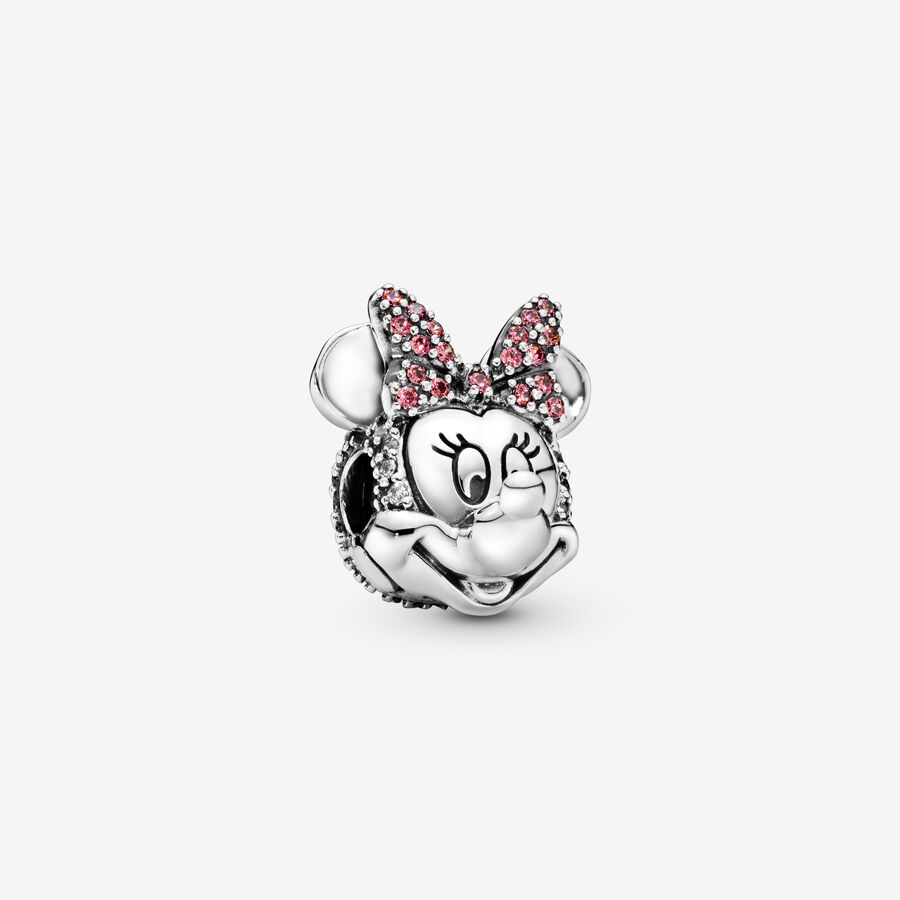 Disney Minnie Mouse Pink Pavé Bow Clip image number 0