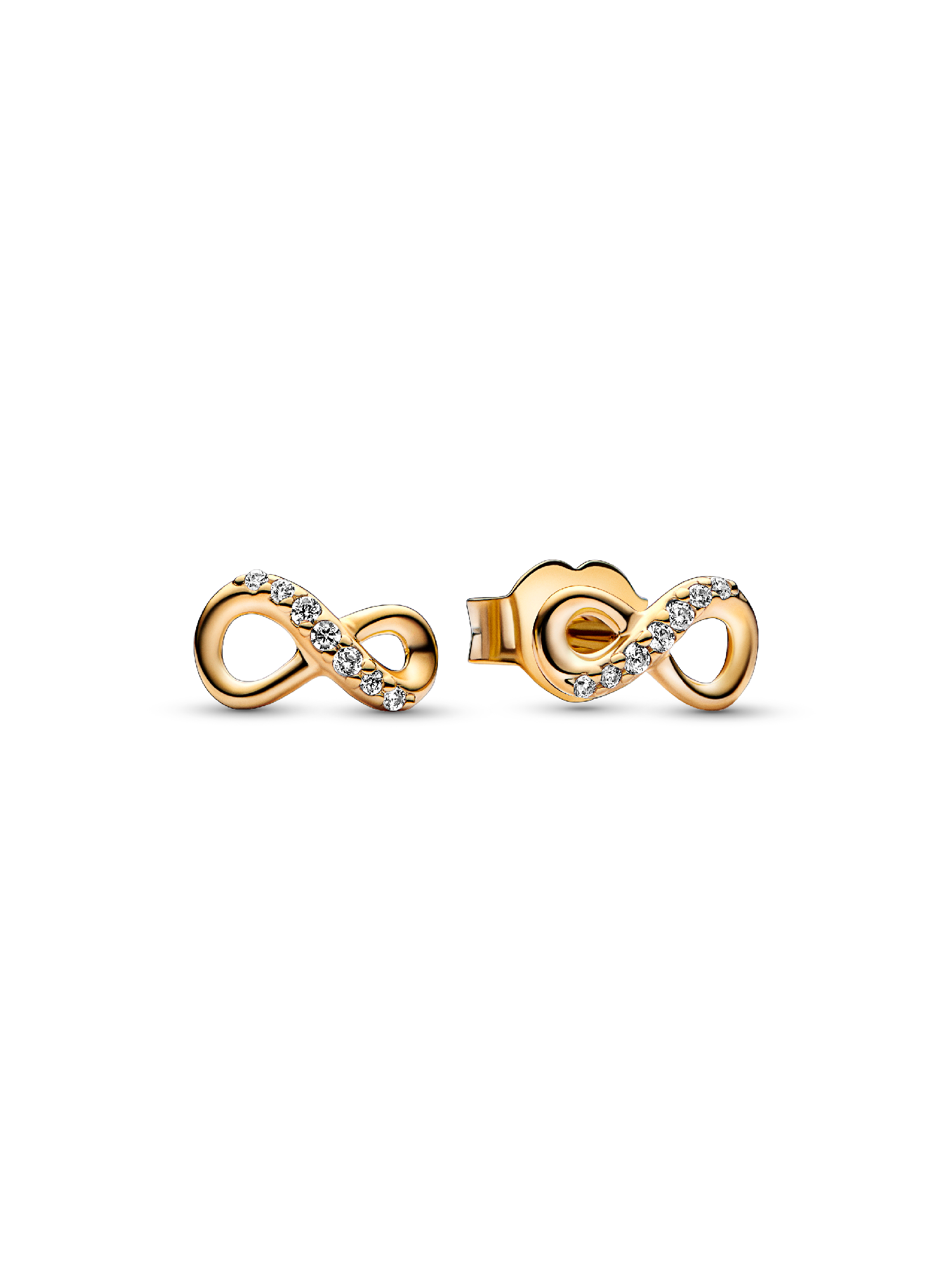 Sparkling Infinity Stud Earrings