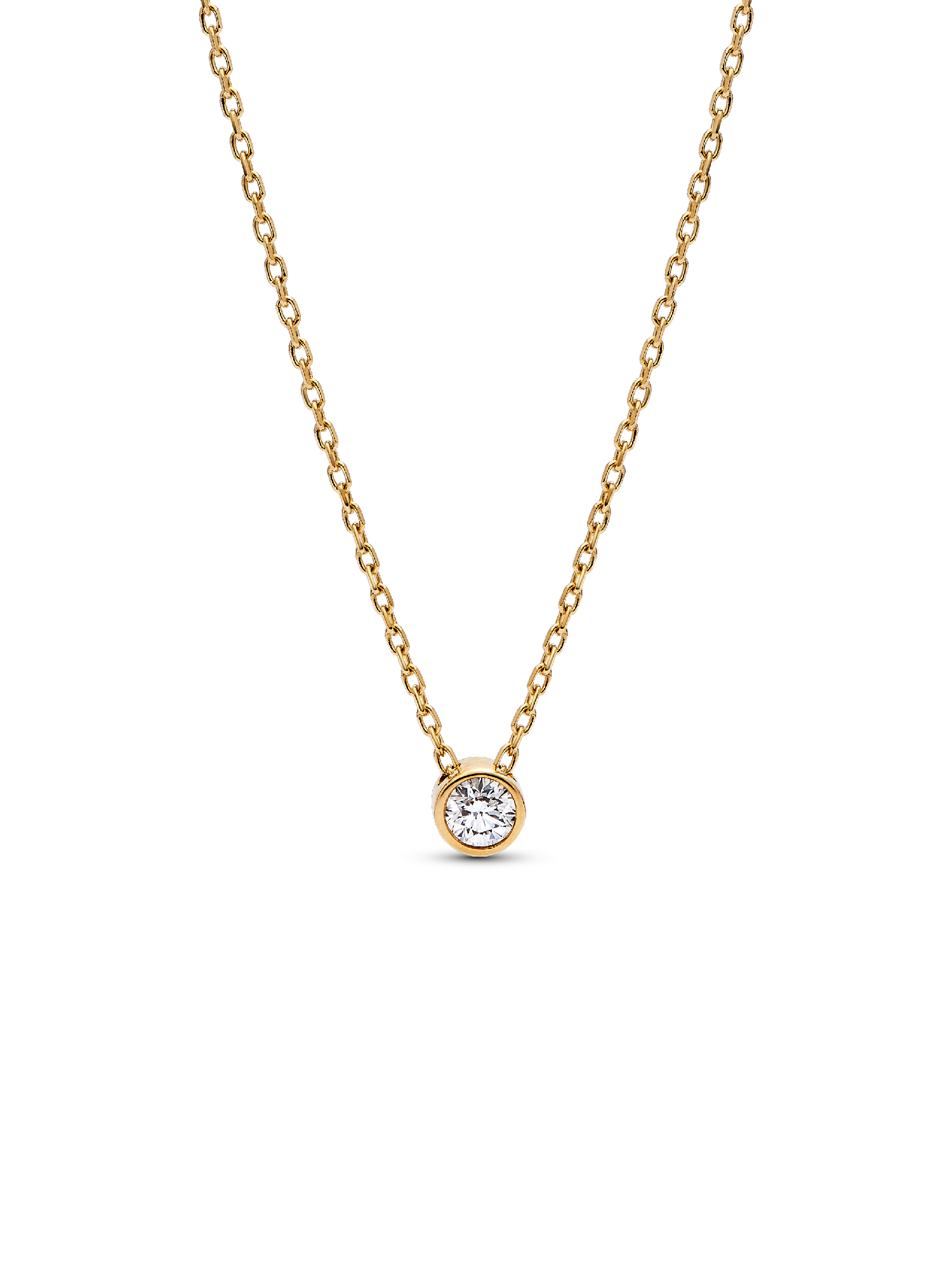 Pandora Era Lab-Grown Diamond Bezel Pendant Necklace