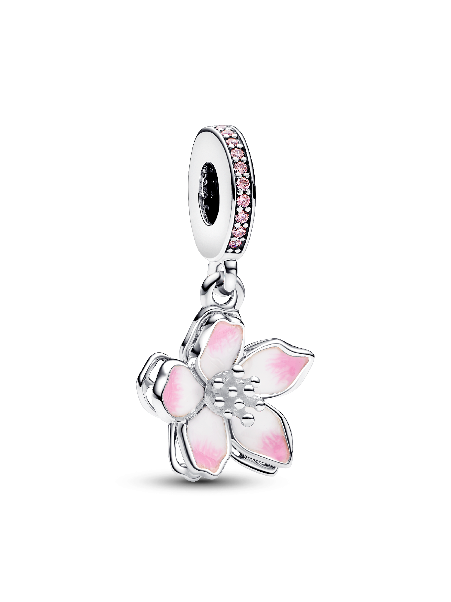 Blue Blossom Dangle Charm | Pendant | Gold plated | Pandora AU