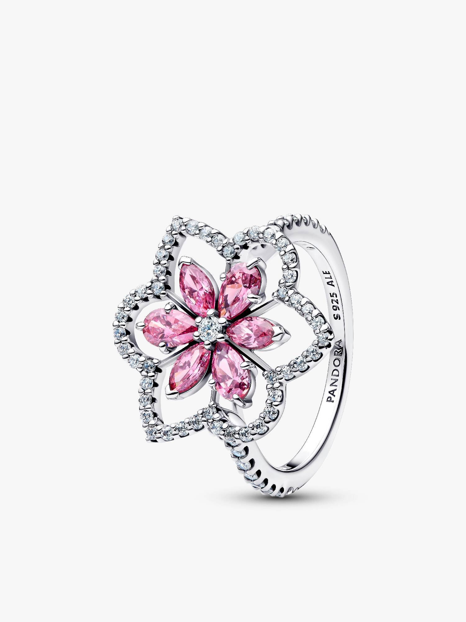 Double Flower Cocktail Ring