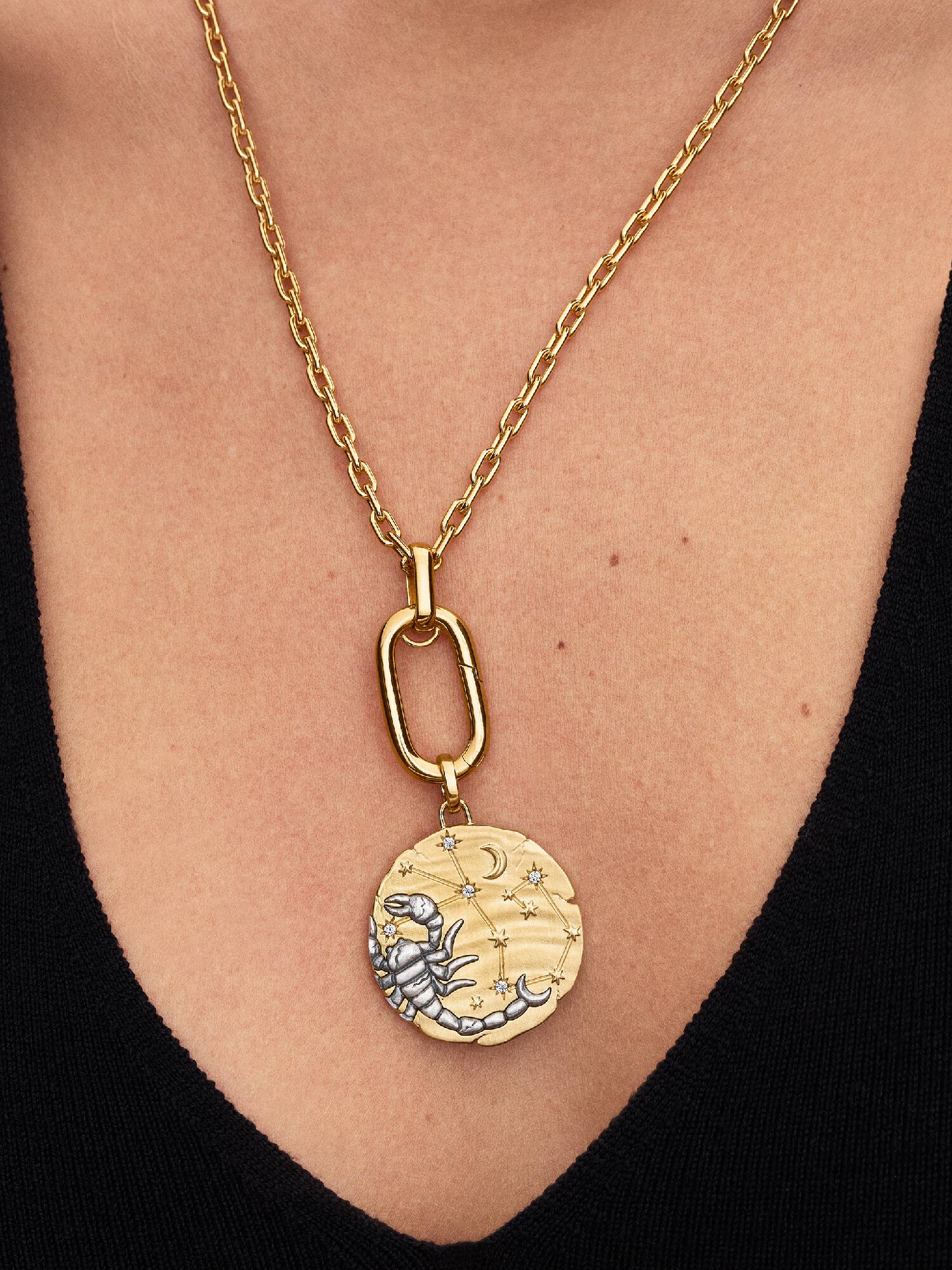 Scorpio Zodiac Oversized Talisman Charm