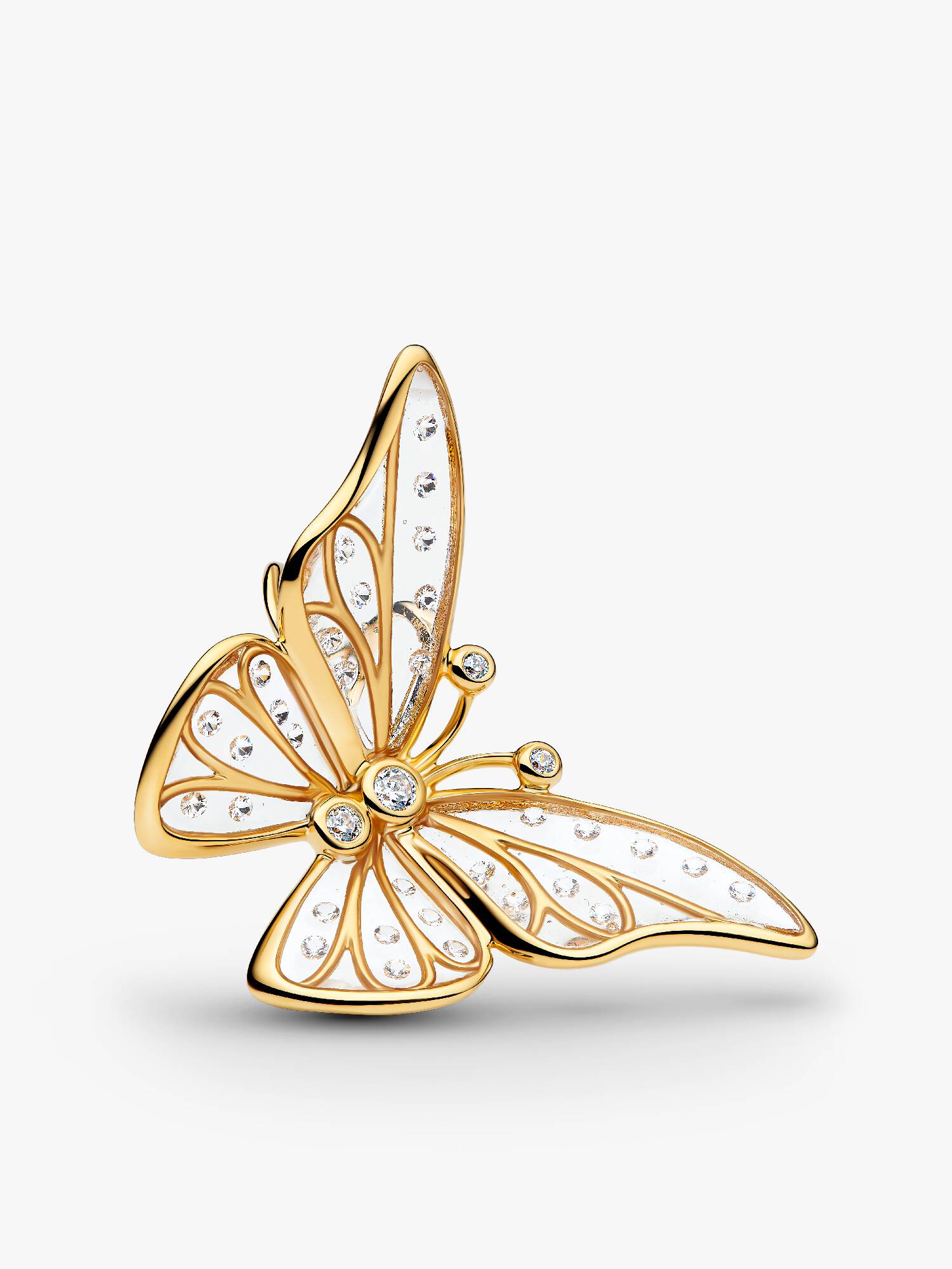 Oversized Butterfly Openwork Charm