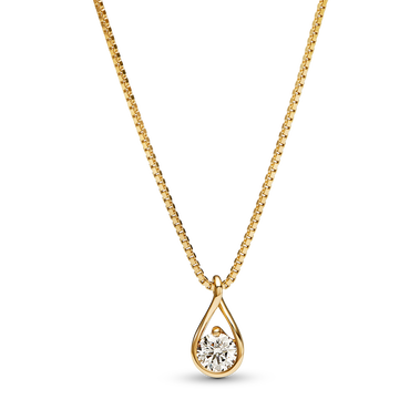 Pandora Infinite 14k Gold Lab-grown Diamond Pendant Necklace