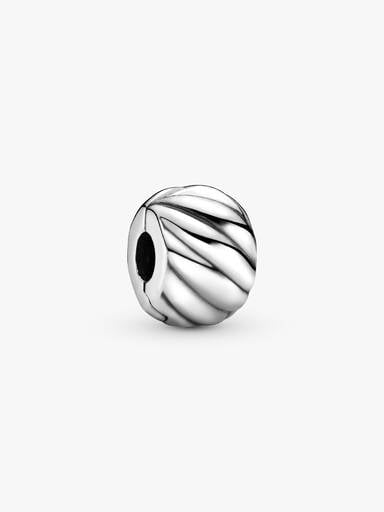 Polished Feathered Clip Charm